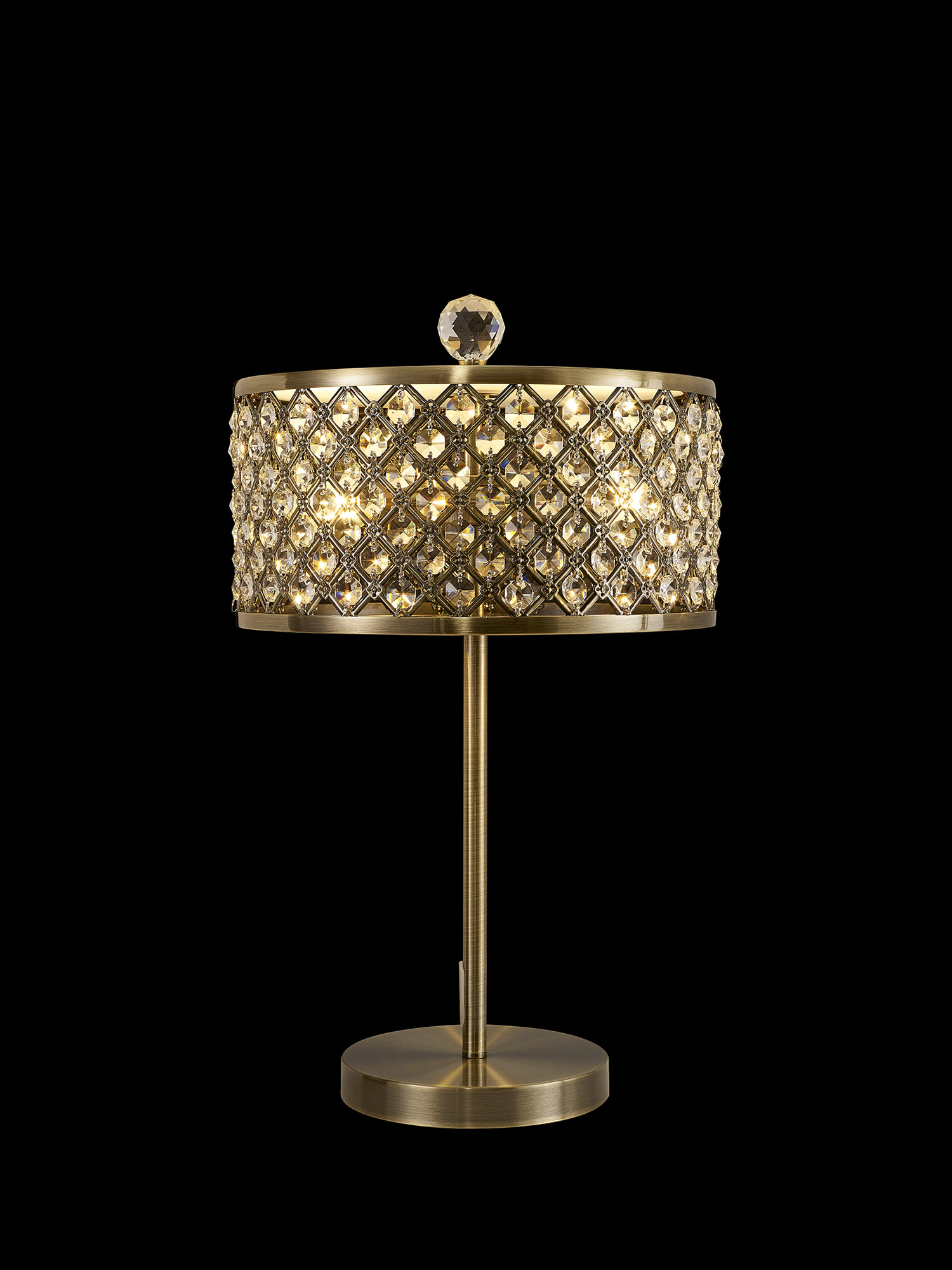 Sasha Crystal Table Lamps Deco Shaded Table Lamps